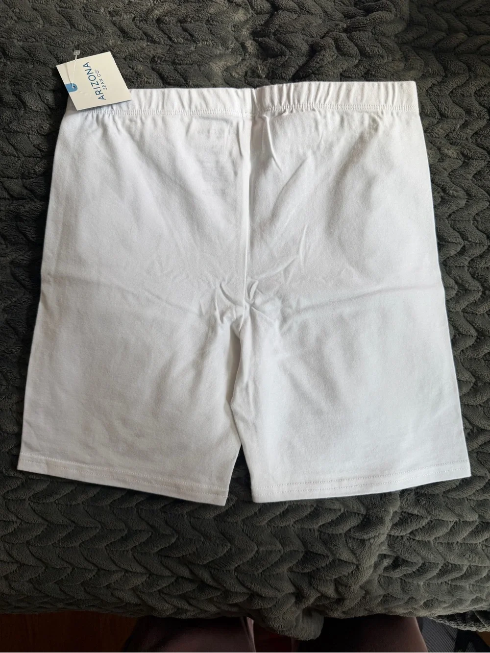 Converse Girls' White Pastel Tie-Dye & White Arizona Bike Shorts